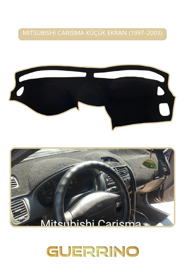 Alisevashop Mıtsubıshı Carısma Küçük Ekran 1997-2003Torpido Koruma Halısı Bej Kenar  - Image 1