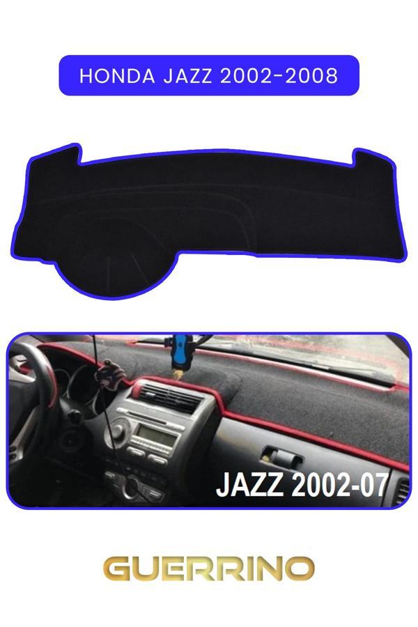 Alisevashop Honda Jazz 2002-2008Torpido Koruma Halısı Mavi Kenar  - Image 1
