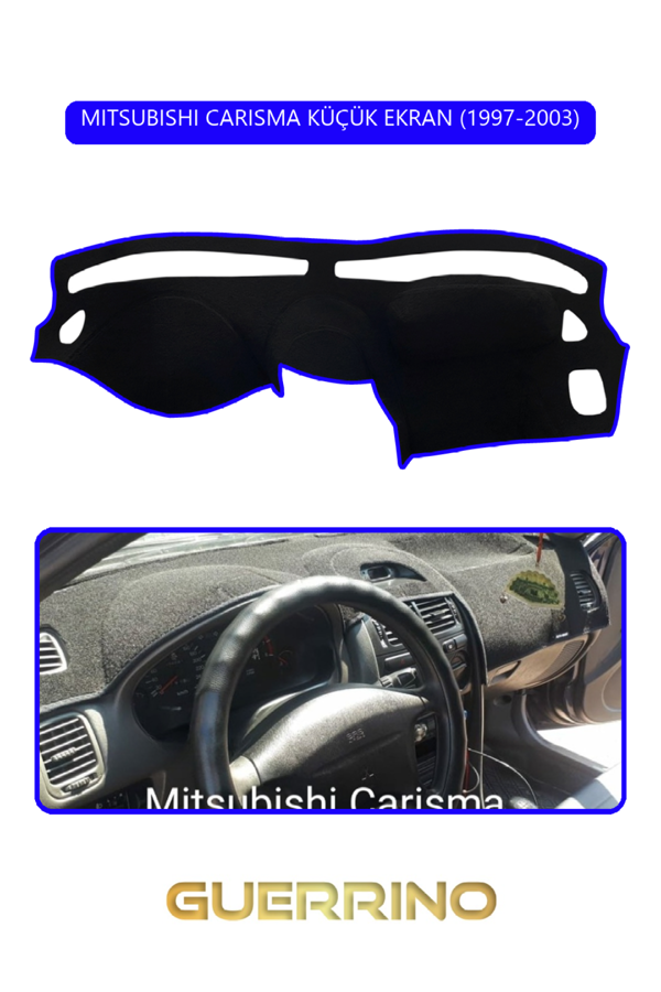 Alisevashop Mıtsubıshı Carısma Küçük Ekran 1997-2003Torpido Koruma Halısı Mavi Kenar  - Image 1