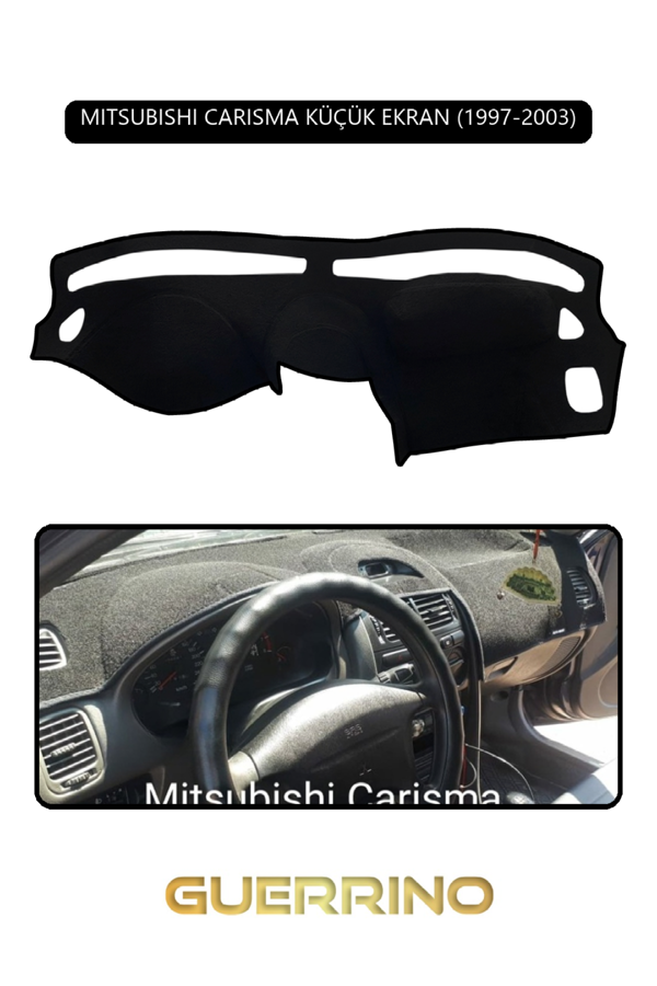Alisevashop Mıtsubıshı Carısma Küçük Ekran 1997-2003Torpido Koruma Halısı Siyah Kenar  - Image 1