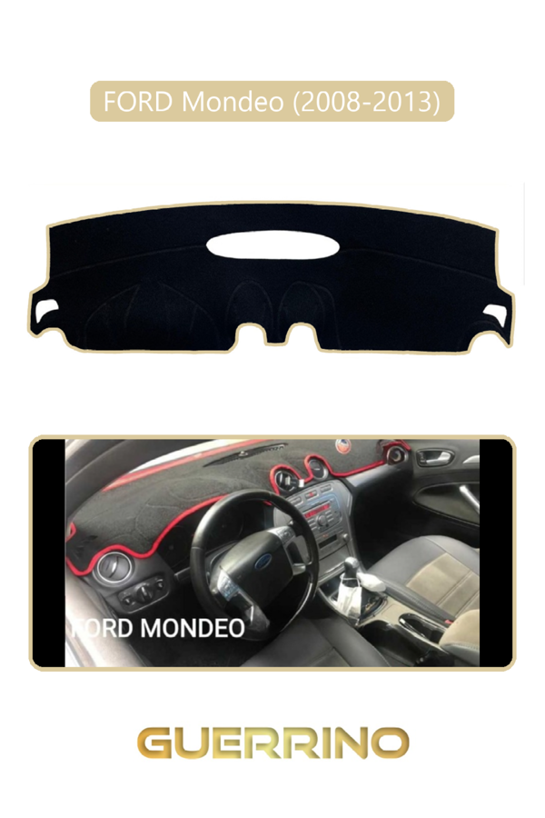 Alisevashop Ford Mondeo (2008-2013)Torpido Koruma Halısı Bej Kenar  - Image 1