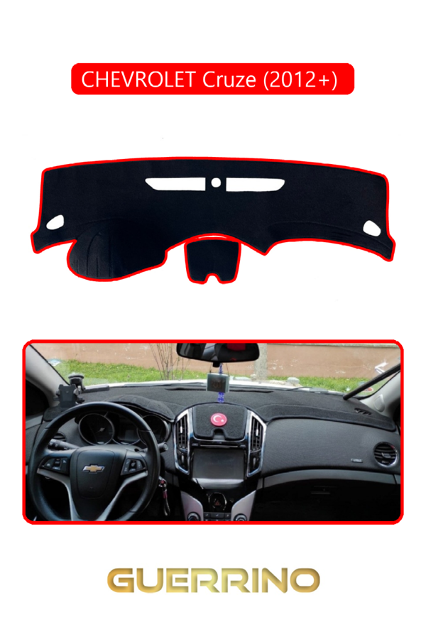 Alisevashop Chevrolet Cruze (2012+) ;Torpido Koruma Halısı Kırmızı Kenar  - Image 1