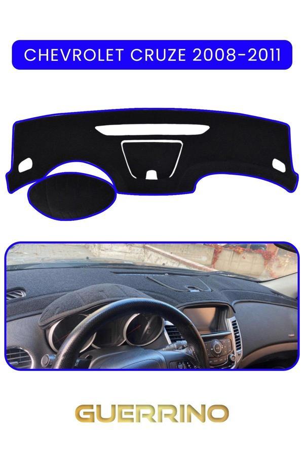 Alisevashop Chevrolet Cruze 2008-2011Torpido Koruma Halısı Mavi Kenar  - Image 1