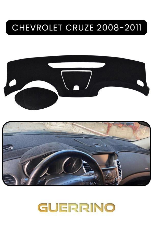 Alisevashop Chevrolet Cruze 2008-2011Torpido Koruma Halısı Siyah Kenar  - Image 1