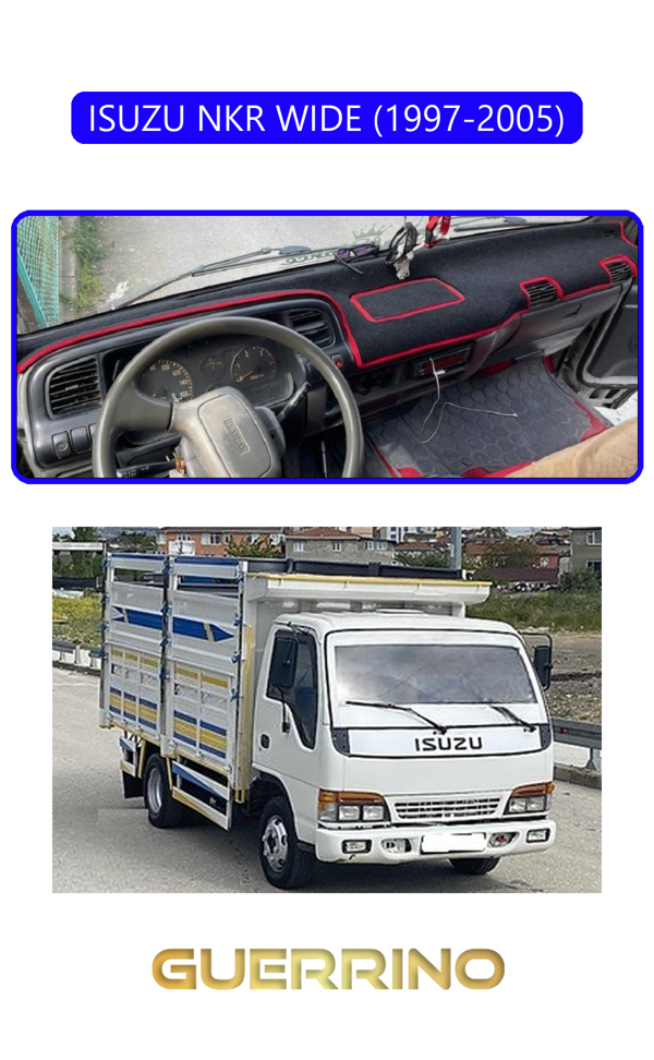 Alisevashop Isuzu Nkr Wıde 1997 - 2005Torpido Koruma Halısı Mavi Kenar  - Image 1