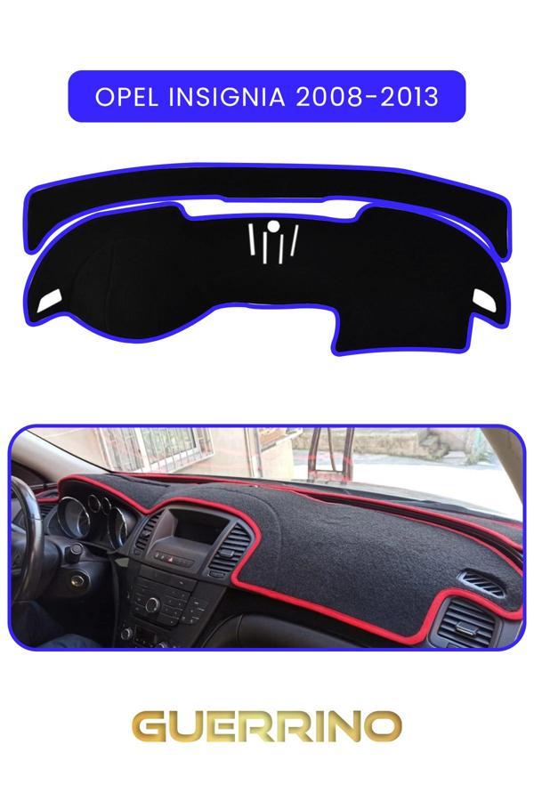 Alisevashop Opel Insignia (2008-2013)Torpido Koruma Halısı Mavi Kenar  - Image 1