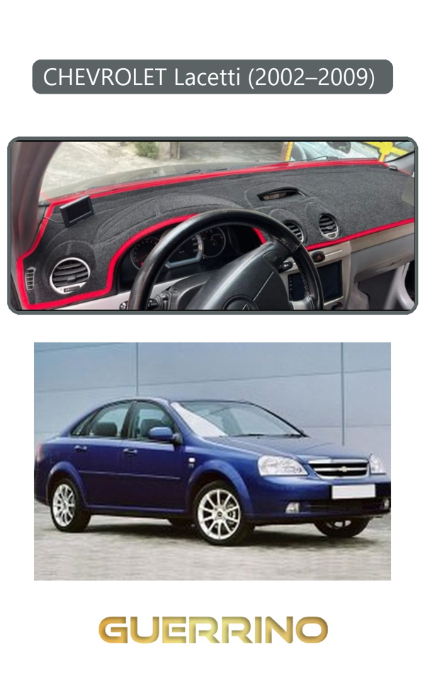 Alisevashop Chevrolet Lacetti (2002–2009) Torpido Koruma Halısı Gri Kenar  - Image 1