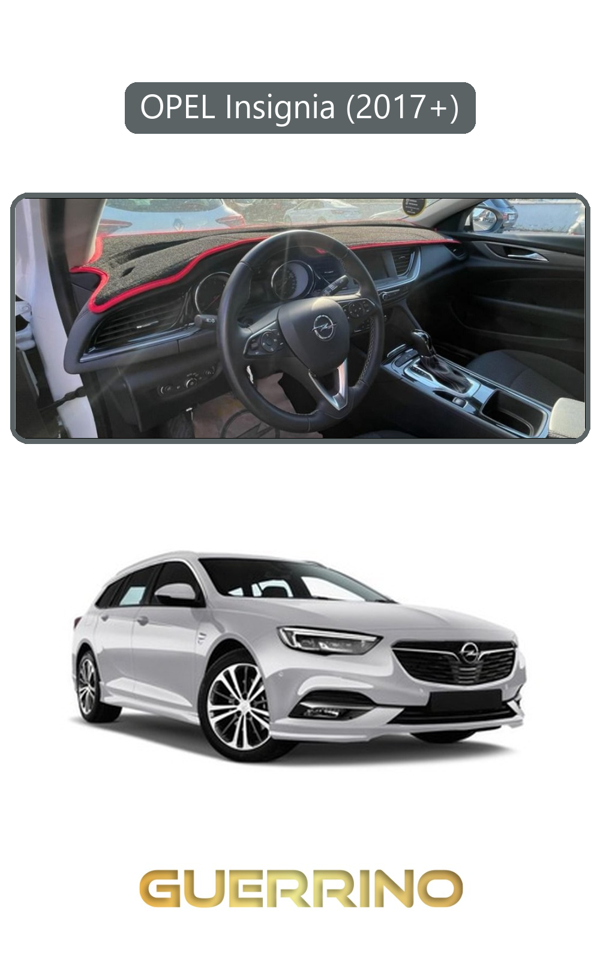 Alisevashop Opel Insignia (2017 + )Torpido Koruma Halısı Gri Kenar  - Image 1