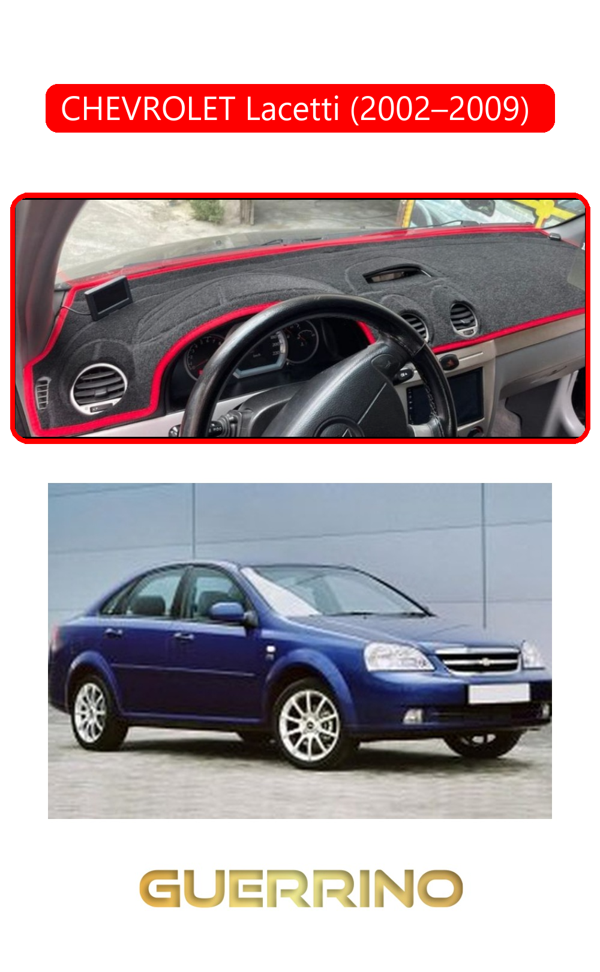 Alisevashop Chevrolet Lacetti (2002–2009) Torpido Koruma Halısı Kırmızı Kenar  - Image 1