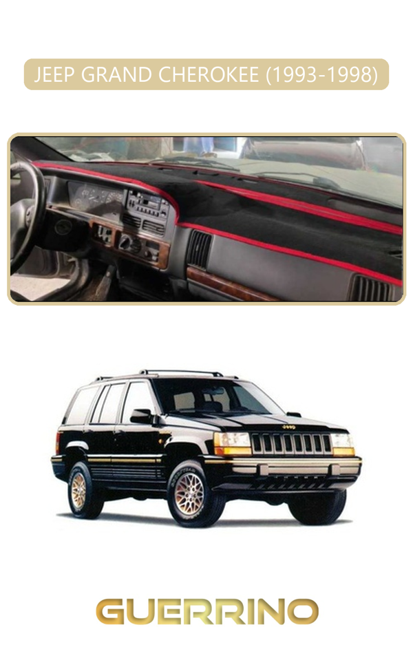 Alisevashop Jeep Grand Cherokee 1993-1998Torpido Koruma Halısı Bej Kenar  - Image 1