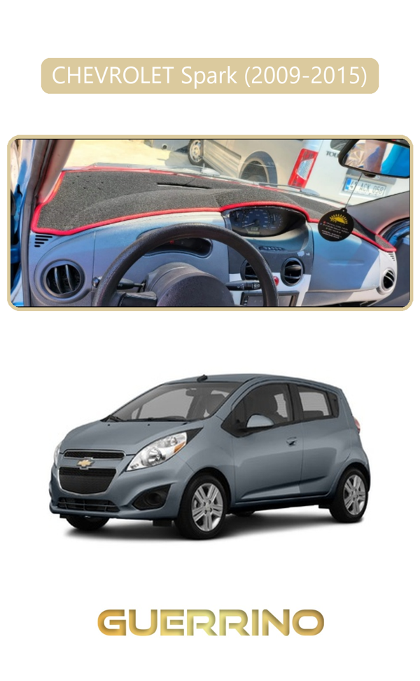 Alisevashop Chevrolet Spark (2009-2015), Ravon R2,Torpido Koruma Halısı Bej Kenar  - Image 1