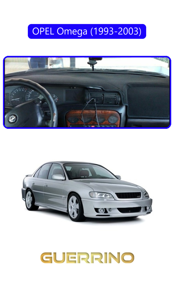 Alisevashop Opel Omega (1993-2003)Torpido Koruma Halısı Mavi Kenar  - Image 1
