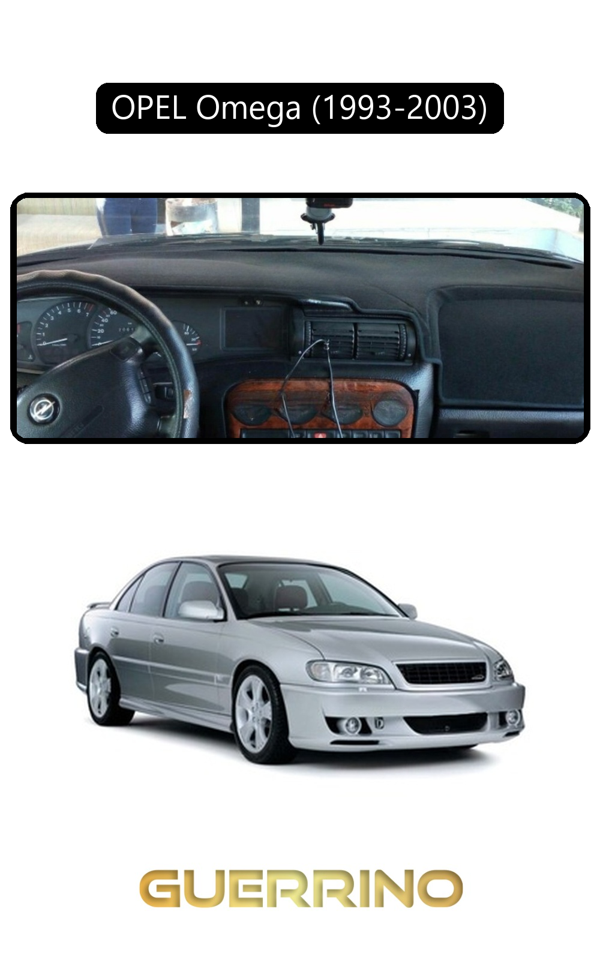 Alisevashop Opel Omega (1993-2003)Torpido Koruma Halısı Siyah Kenar  - Image 1