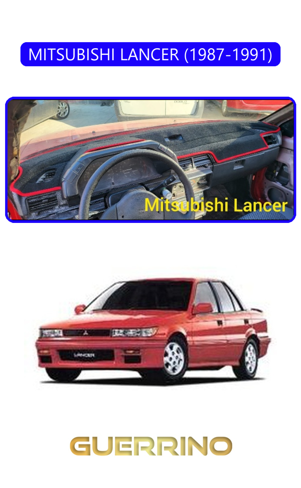 Alisevashop Mıtsubıshı Lancer 1987-1991Torpido Koruma Halısı Mavi Kenar  - Image 1