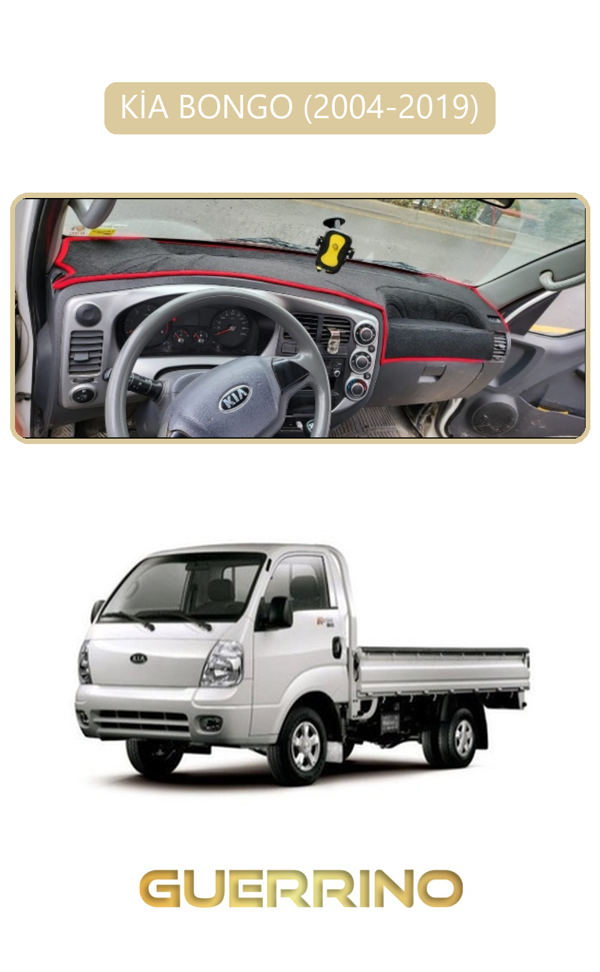 Alisevashop Kia Bongo 2004-2019Torpido Koruma Halısı Bej Kenar  - Image 1