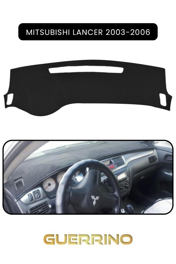 Alisevashop Mıtsubıshı Lancer 2003-2006Torpido Koruma Halısı Siyah Kenar  - Image 1
