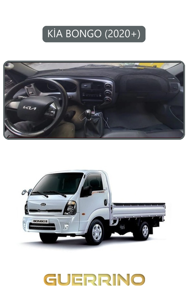 Alisevashop Kia Bongo 2020+Torpido Koruma Halısı Gri Kenar  - Image 1