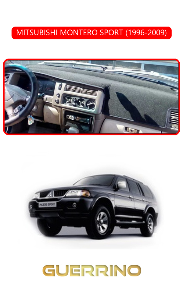 Alisevashop Mıtsubıshı Montero Sport 1996-2009Torpido Koruma Halısı Kırmızı Kenar  - Image 1