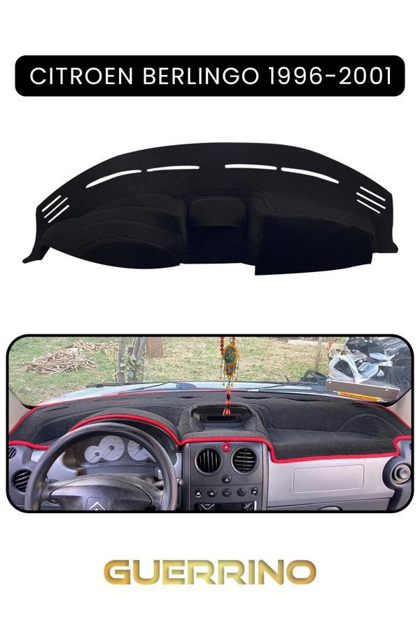 Alisevashop Cıtroen Berlingo 1996-2001Torpido Koruma Halısı Siyah Kenar  - Image 1