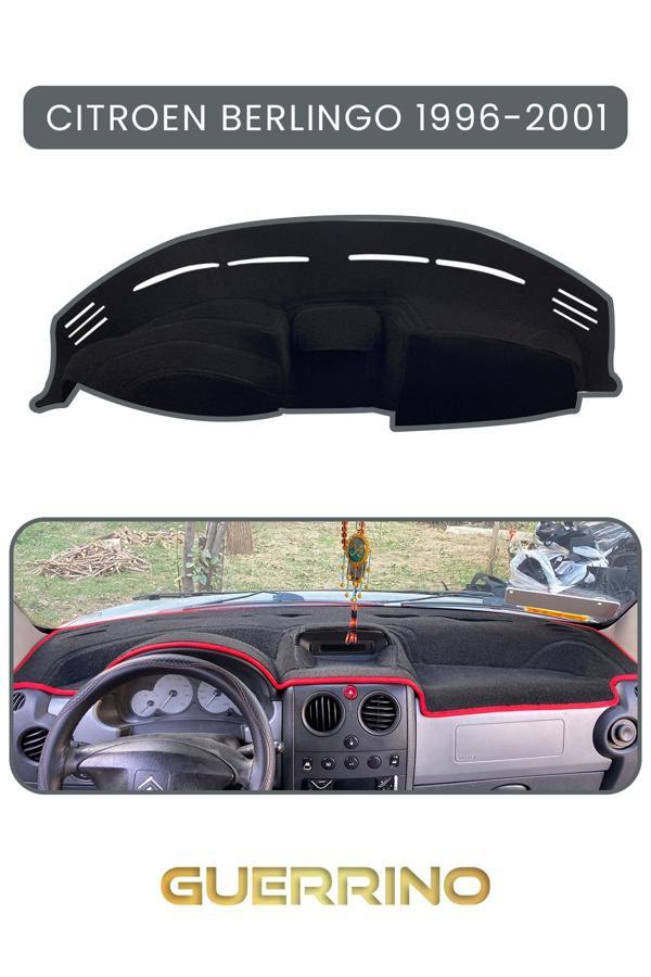 Alisevashop Cıtroen Berlingo 1996-2006Torpido Koruma Halısı Gri Kenar  - Image 1