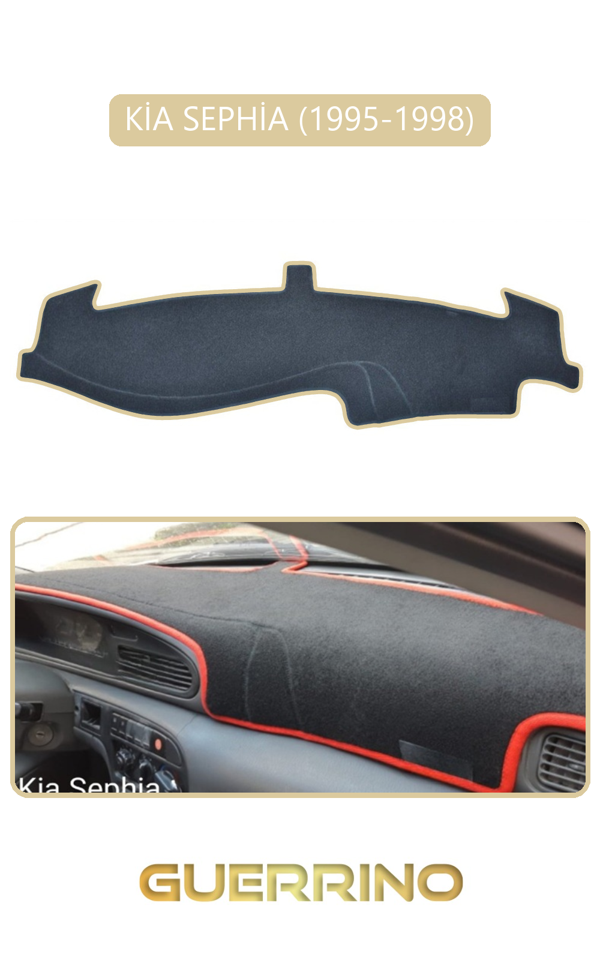 Alisevashop Kia Sephia 1995-1998Torpido Koruma Halısı Bej Kenar  - Image 1