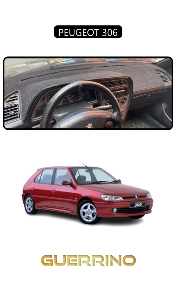 Alisevashop Peugeot 306Torpido Koruma Halısı Siyah Kenar  - Image 1