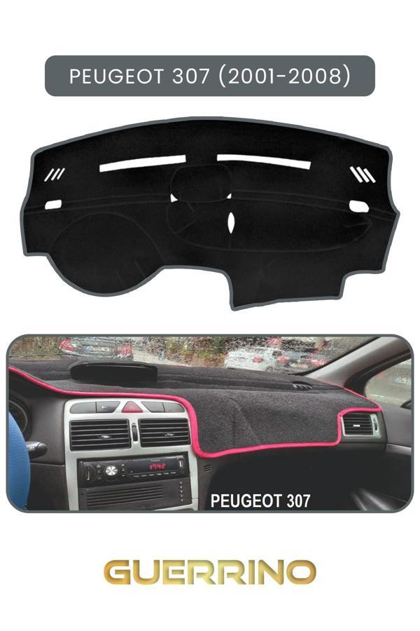 Alisevashop Peugeot 307 (2001-2008)Torpido Koruma Halısı Gri Kenar  - Image 1