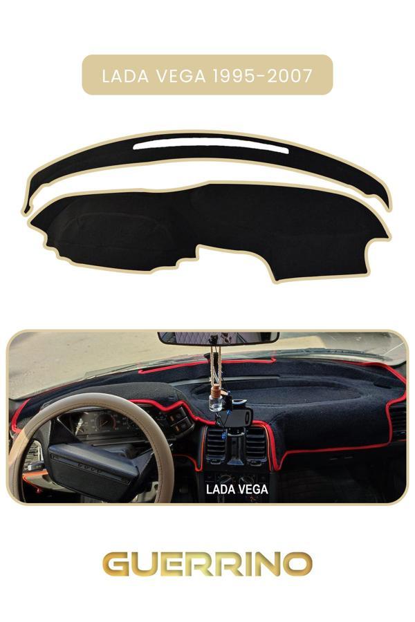 Alisevashop Lada Vega 1995-2007Torpido Koruma Halısı Bej Kenar  - Image 1