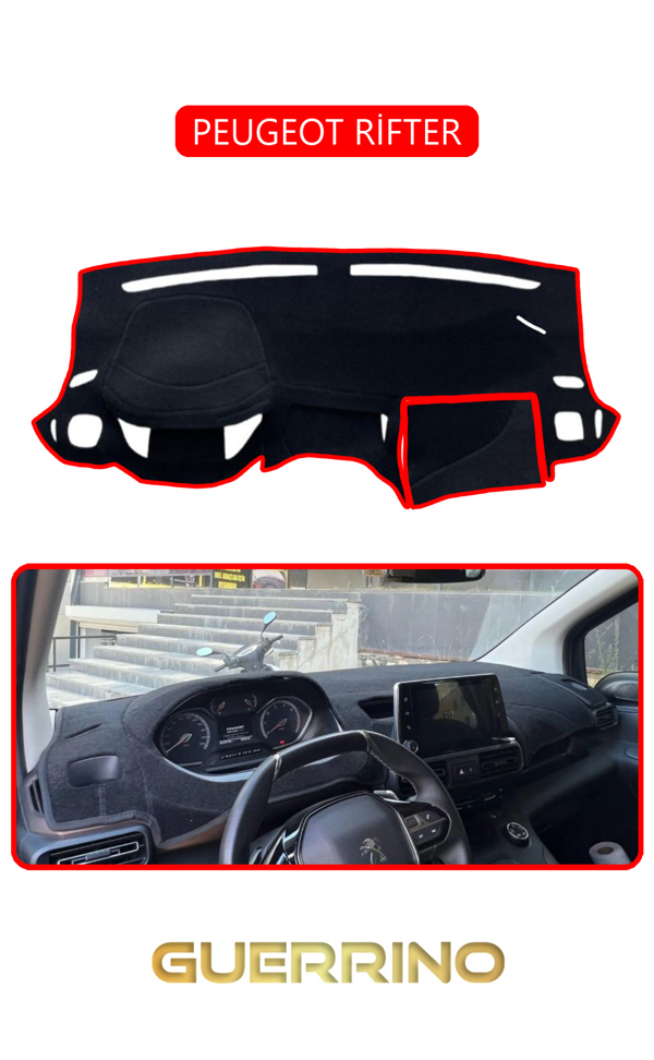 Alisevashop Peugeot Riftertorpido Koruma Halısı Kırmızı Kenar  - Image 1