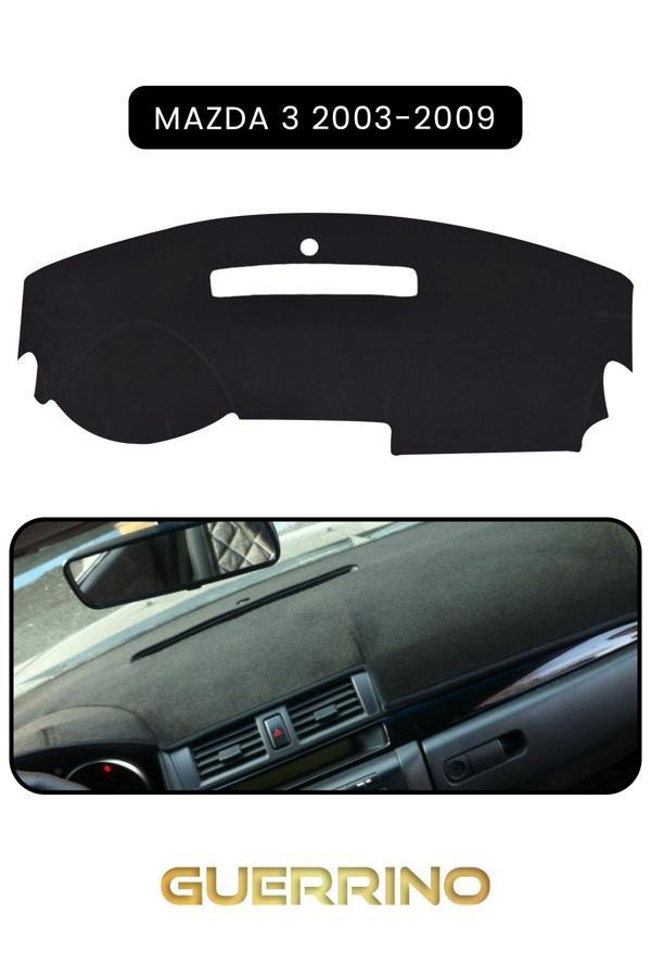 Alisevashop Mazda 3 2003-2009Torpido Koruma Halısı Siyah Kenar  - Image 1