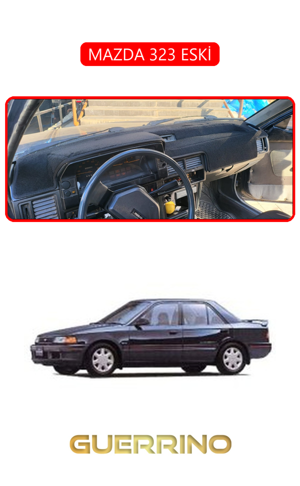 Alisevashop Mazda 323 Hatchbacktorpido Koruma Halısı Kırmızı Kenar  - Image 1