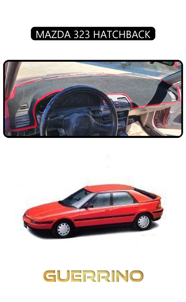 Alisevashop Mazda 323 Hatchbacktorpido Koruma Halısı Siyah Kenar  - Image 1
