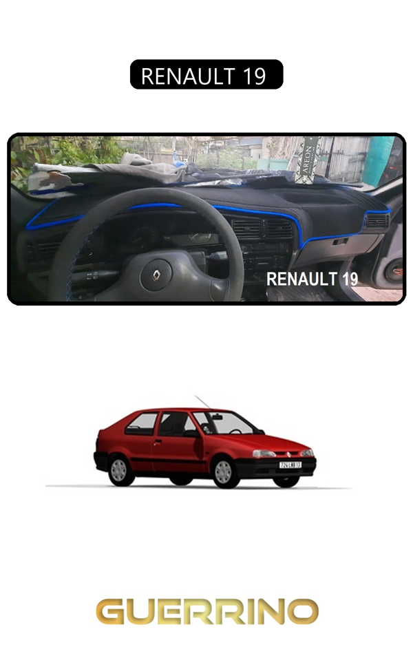 Alisevashop Renault 19 Torpido Koruma Halısı Siyah Kenar  - Image 1
