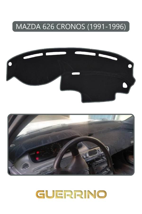 Alisevashop Mazda 626 Cronos 1991-1996Torpido Koruma Halısı Gri Kenar  - Image 1