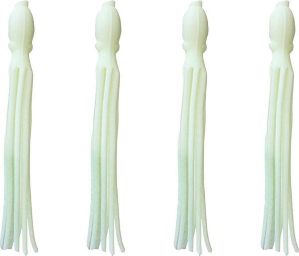 Ryuji Silikon Ahtapot 11.5cm (4 Adet) #4 Glow - Image 1