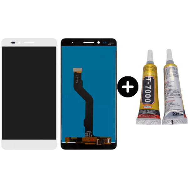 TE Huawei Honor 5X Uyumlu HK Lcd Ekran Dokunmatik Beyaz + B7000 - Image 1
