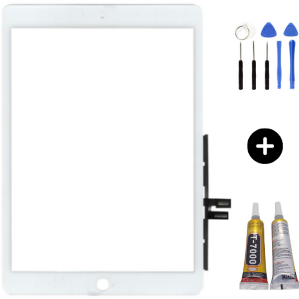 iPad 5.Nesil A1822-A1823 Uyumlu Servis Dokunmatik Beyaz + Montaj Seti - Image 1