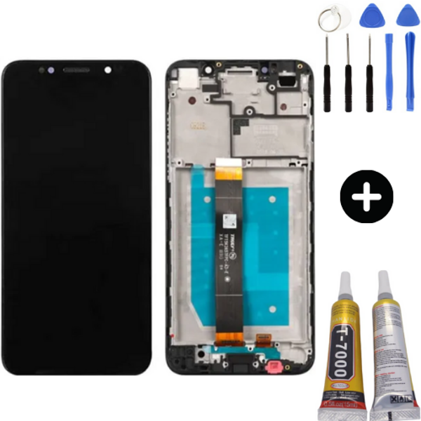 TE Huawei Honor 7S Uyumlu Çıtalı Lcd Ekran Dokunmatik Siyah + Montaj Seti - Image 1