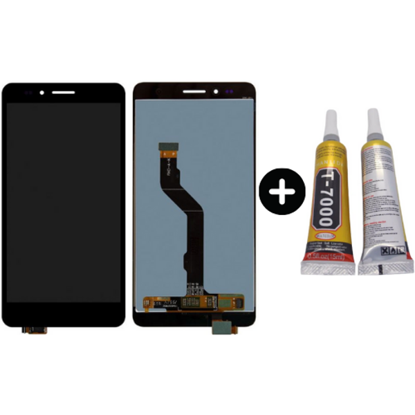 TE Huawei Honor 5X Uyumlu A Kalite Lcd Ekran Dokunmatik Siyah + B7000 - Image 1