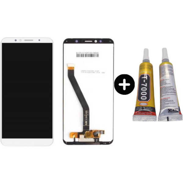 TE Huawei Honor 7A Uyumlu HK Lcd Ekran Dokunmatik Beyaz + B7000 - Image 1