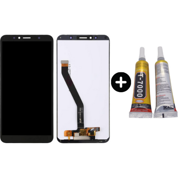 TE Huawei Honor 7A Uyumlu OLED Lcd Ekran Dokunmatik Siyah + B7000 - Image 1