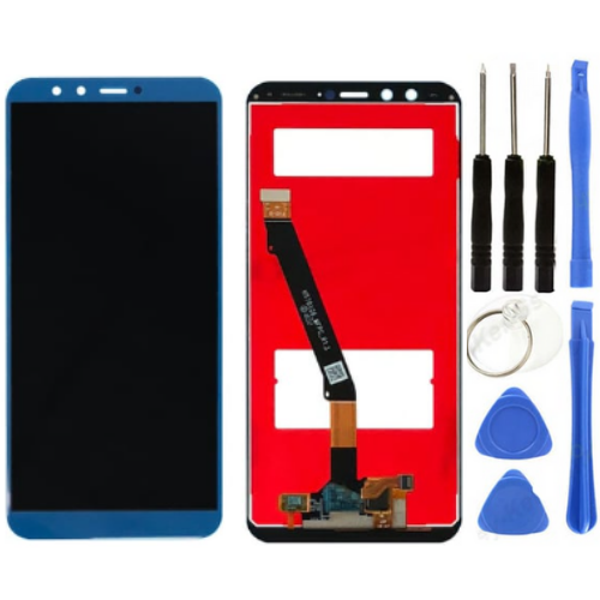 TE Huawei P Smart 2018 Uyumlu A Kalite Lcd Ekran Dokunmatik Mavi + Tamir Seti - Image 1