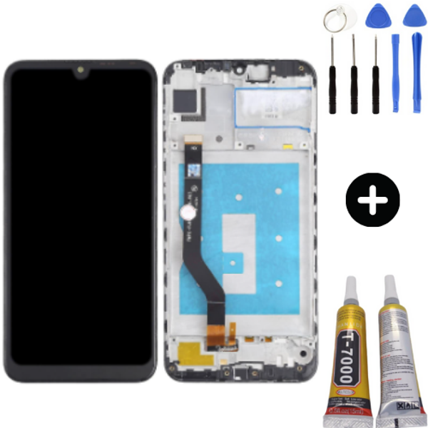 TE Huawei Y7 Pro 2019 Uyumlu Çıtalı Servis Lcd Ekran Dokunmatik + Montaj Seti - Image 1
