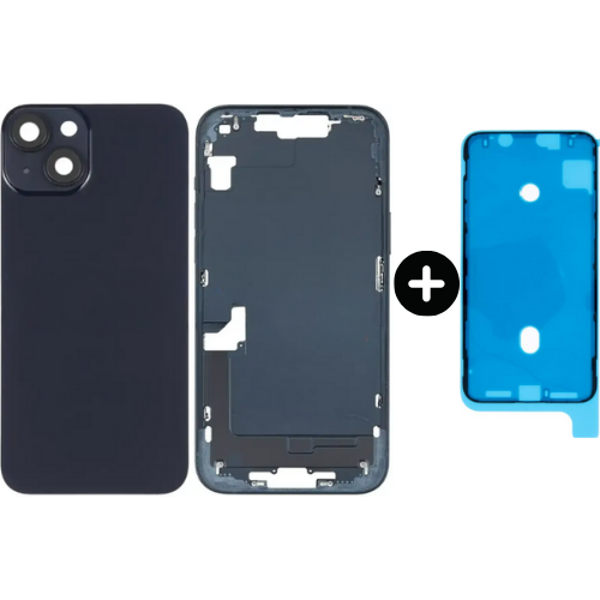  iPhone 14 Plus Uyumlu Boş Kasa Siyah + Sıvı Ve Toz Bandı - Image 1