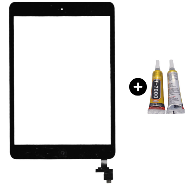 iPad Mini 2 A1489-A1490-A1491 Uyumlu Home Tuşlu Dokunmatik Siyah + B7000 - Image 1