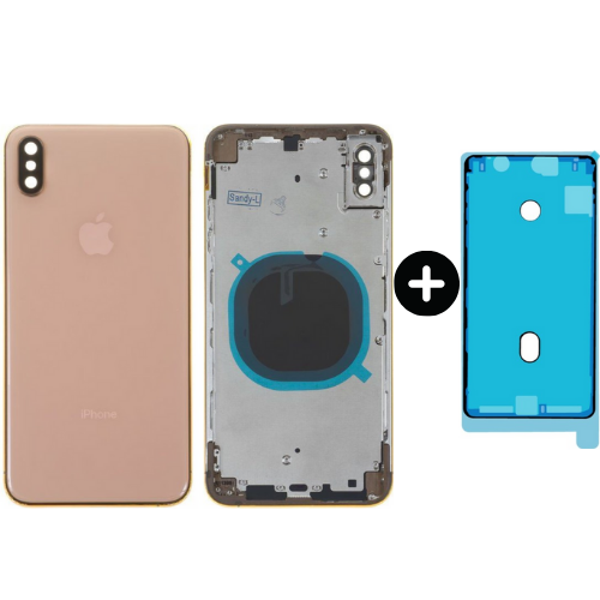  iPhone XS Max Uyumlu Boş Kasa Gold + Sıvı Ve Toz Bandı - Image 1