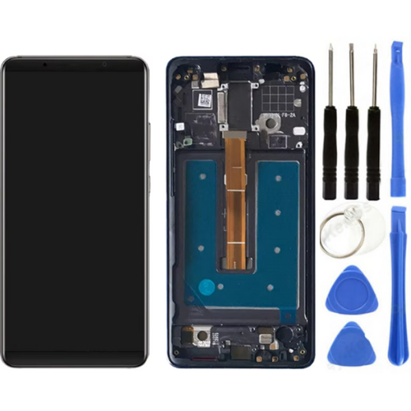 TE Huawei Mate 10 Pro Uyumlu  Çıtalı Servis Çıtalı Lcd Ekran Dokunmatik Siyah + Tamir Seti - Image 1