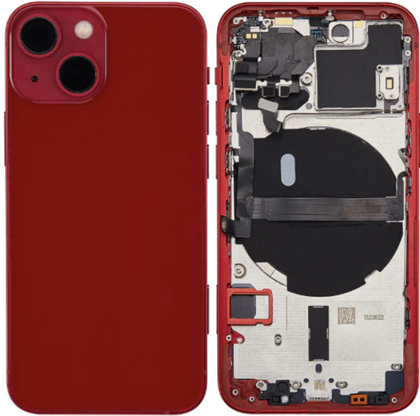  iPhone 13 Mini Uyumlu Boş Kasa Kırmızı           - Image 1