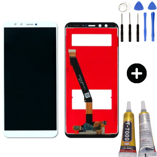 TE Huawei P Smart Uyumlu A Kalite Lcd Ekran Dokunmatik Beyaz  + Montaj Seti - Image 1