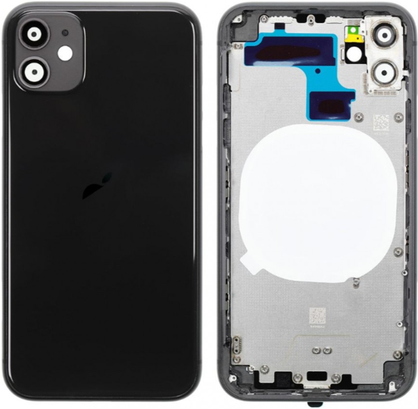  iPhone 11 Uyumlu Boş Kasa Siyah - Image 1